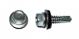 Саморез кровельный по металлу (PT3), цинк