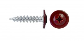 Саморез с пресс-шайбой острый окрашенный (RAL)
